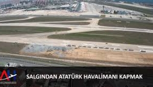 Salgından Atatürk Havalimanı kapmak 