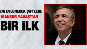 Mansur Yavaş'tan yeni evlenecek çiftler için bir ilk