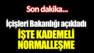 İşte böyle açılacağız... kademeli, normalleşme genelgesi