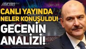 Süleyman Soylu canlı yayında