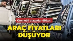 Otomobil fiyatları düşüyor! İşte marka marka güncel liste