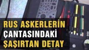 Rus askerlerinin çantasında ne var?