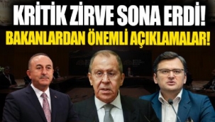 Tarihi zirve sonrası Lavrov ve Kuleba'dan açıklamalar