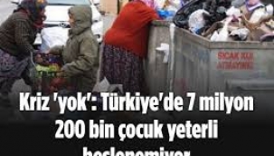 Araştırma: Çocuklar beslenemiyor