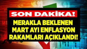 Mart ayı enflasyon rakamları açıklandı!