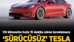  'Sürücüsüz' Tesla, 15 dakika Alman polisinden kaçtı