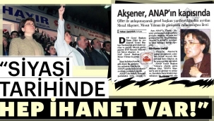 Eyy Akşener! Bu yaptığın demokrasiye ihanettir, siyasi ahlaksızlıktır!