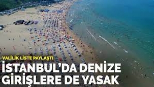 İstanbul'da Denize Girişlere Yasak Geldi!