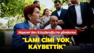 'Lami cimi yok, kaybettik'