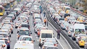 İstanbul'da araç sayısı 5 buçuk milyona yaklaştı