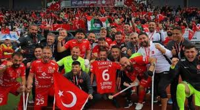 Ampute Milli Futbol Takımı, üst üste 3'üncü kez Avrupa şampiyonu oldu