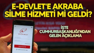 e-Devlet'e, "akrabalıktan çıkarma" hizmeti mi geldi?