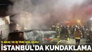 İstanbul'da kundaklama: 8 araç ve iş yeri kül oldu