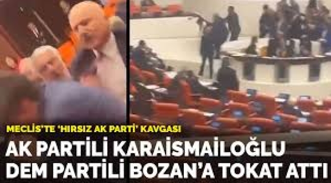 Adil Karaismailoğlu, Genel Kurul'da AKP'ye "Hırsız" diyen DEM Partili Ali Bozan'a tokat attı