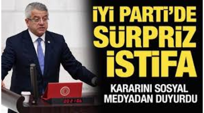 İstanbul Milletvekili Ersagun Yücel İYİ Parti'den istifa ettiğini açıkladı. 