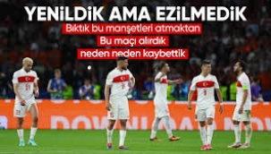 Millilerimiz, EURO 2024'e çeyrek finalde veda etti...