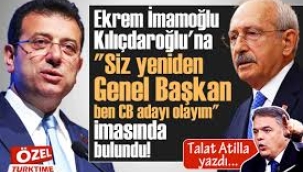  İmamoğlu, Kılıçdaroğlu'na 'Siz yeniden Genel Başkan, ben CB adayı olayım' imasında bulundu!