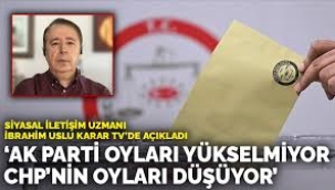 "AK Parti oyları yükselmiyor, CHP'nin oyları düşüyor"