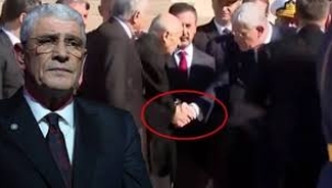 Bahçeli'yle tokalaşan Dervişoğlu'ndan ilk açıklama: Üzerimde hakkı olan bir insan...