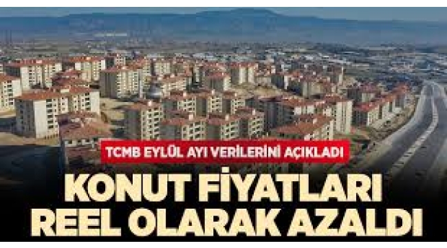 Konut fiyatları reel bazda yüzde 14,7 azaldı