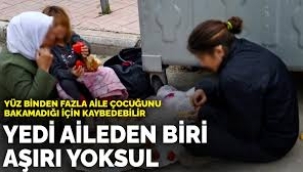 Yedi aileden biri aşırı yoksul