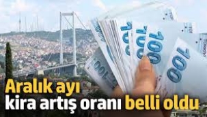 Aralık'ta kiralara ne kadar zam geleceği belli oldu