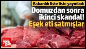 Domuz etinden sonra ikinci skandal! Eşek eti satmışlar