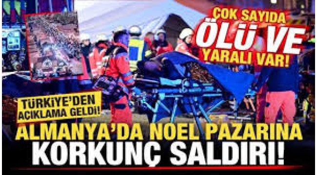 Almanya'da Noel Pazarına Saldırı