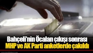 Bahçeli'nin "Öcalan çıkışı" sonrası MHP ve AKP'de oy kaybı!