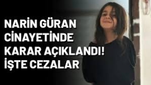 Narin Güran cinayeti davasında kararlar açıklandı!