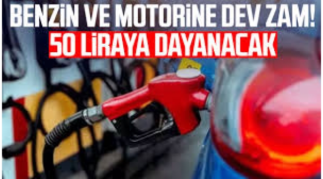 Benzin ve motorine dev zam!