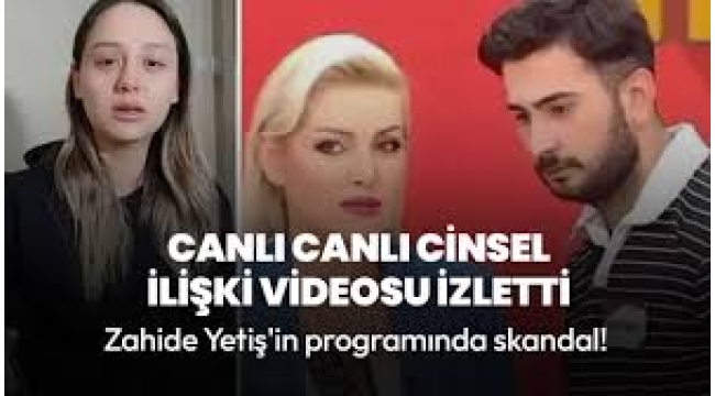 Canlı canlı cinsel ilişki videosu izletti