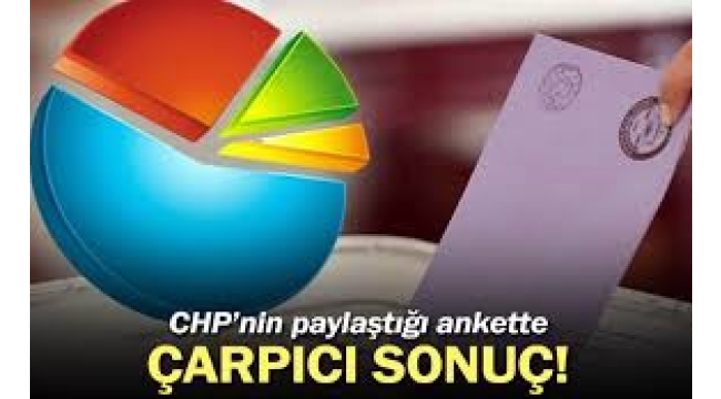 CHP'nin paylaştığı son ankette büyük fark