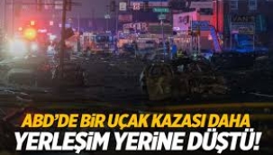 ABD'de uçak yerleşim yerine düştü...