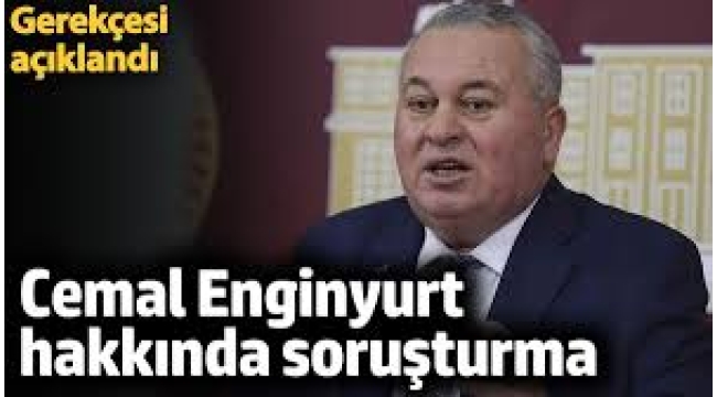 Cemal Enginyurt hakkında soruşturma başlatıldı