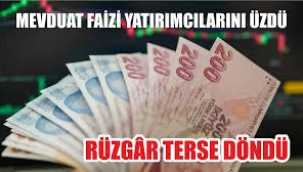 Faiz getirisi düşüşe geçti