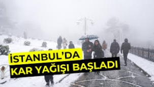 İstanbul'dakar yağışı başladı