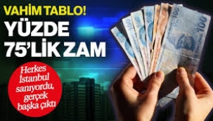 Yüzde 75 zam geldi! Vahim tablo ortaya çıktı