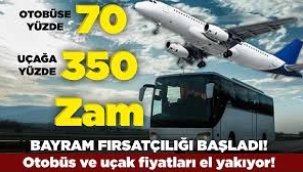 Bayram öncesi bilet fiyatlarına yüzde 350 zam geldi