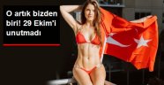 Amanda Cerny, Cumhuriyet Bayramı'nı Unutmadı.VİDEO